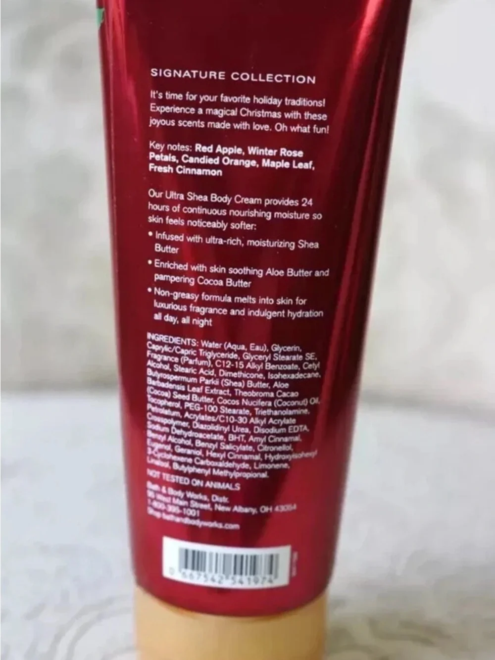 Bath & Body Works Winter Candy Apple Body Cream - Red, Green, Pink